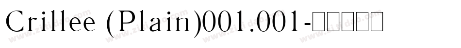 Crillee (Plain)001.001字体转换